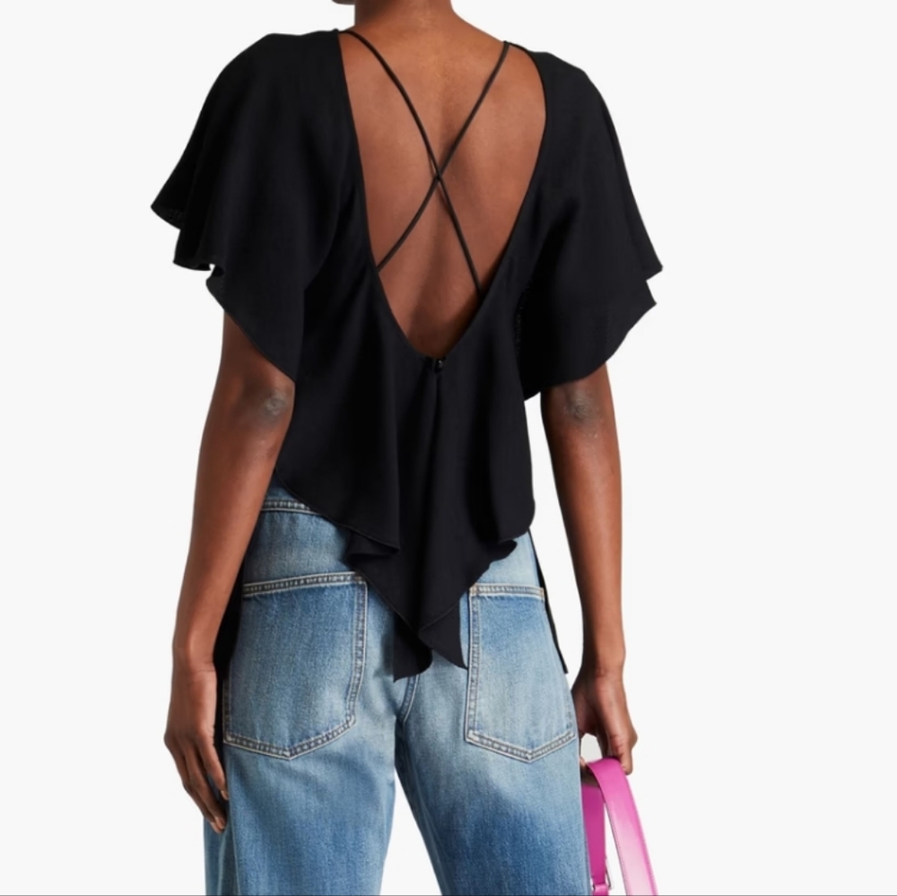 VICTORIA BECKHAM Crepe Top - Picture 1 of 4